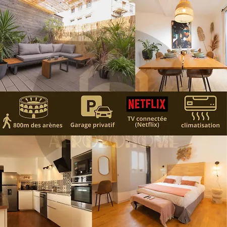 Ferienhaus Afrobohome, Experience Atypique, Clim, 2 A 6 Personnes, Proche Centre Nimes, Garage Clos